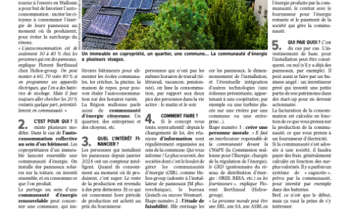 Les communautés d'énergie en Wallonie